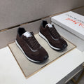Dolce & Gabbana Dark Brown Low-Top Sneakers — front