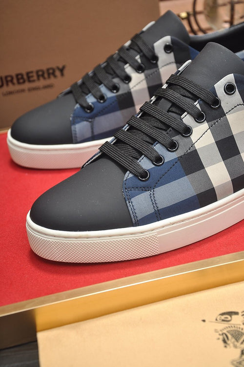 Burberry Check Panel Low-Top Sneakers — hero