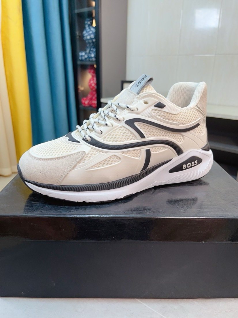 Hugo Boss Mesh Panel Sneakers — front