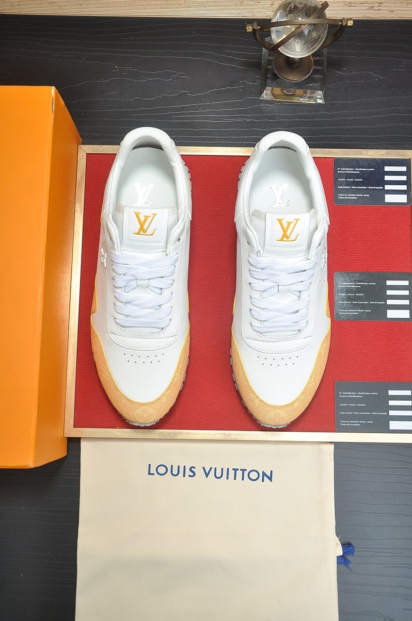 Louis Vuitton Monogram Panel Low-Top Sneakers — front