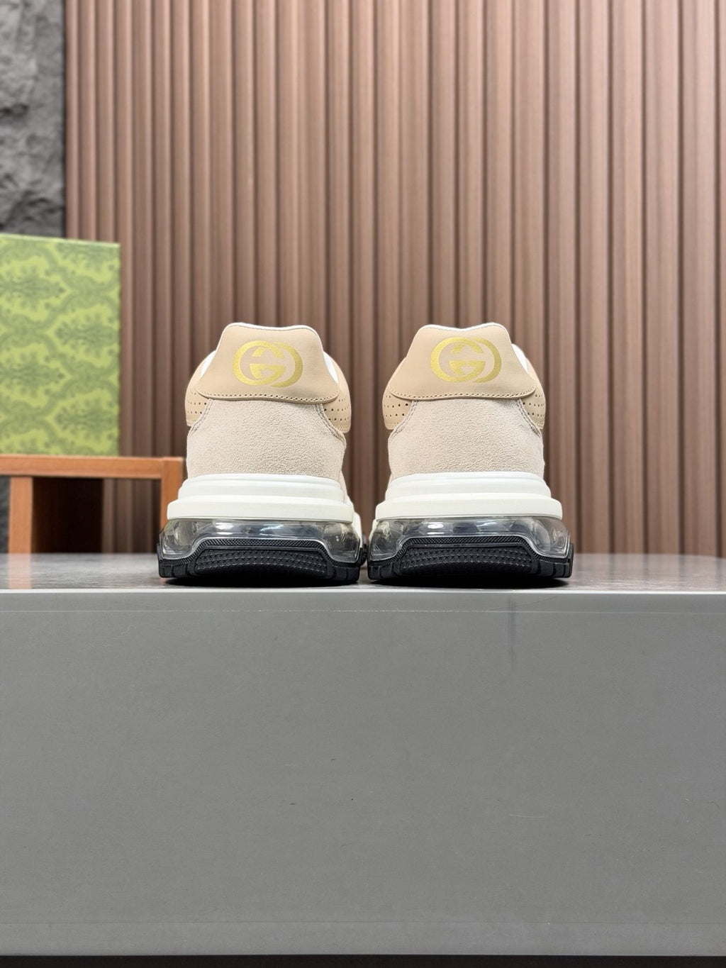 Gucci Paneled Low-Top Sneakers — back