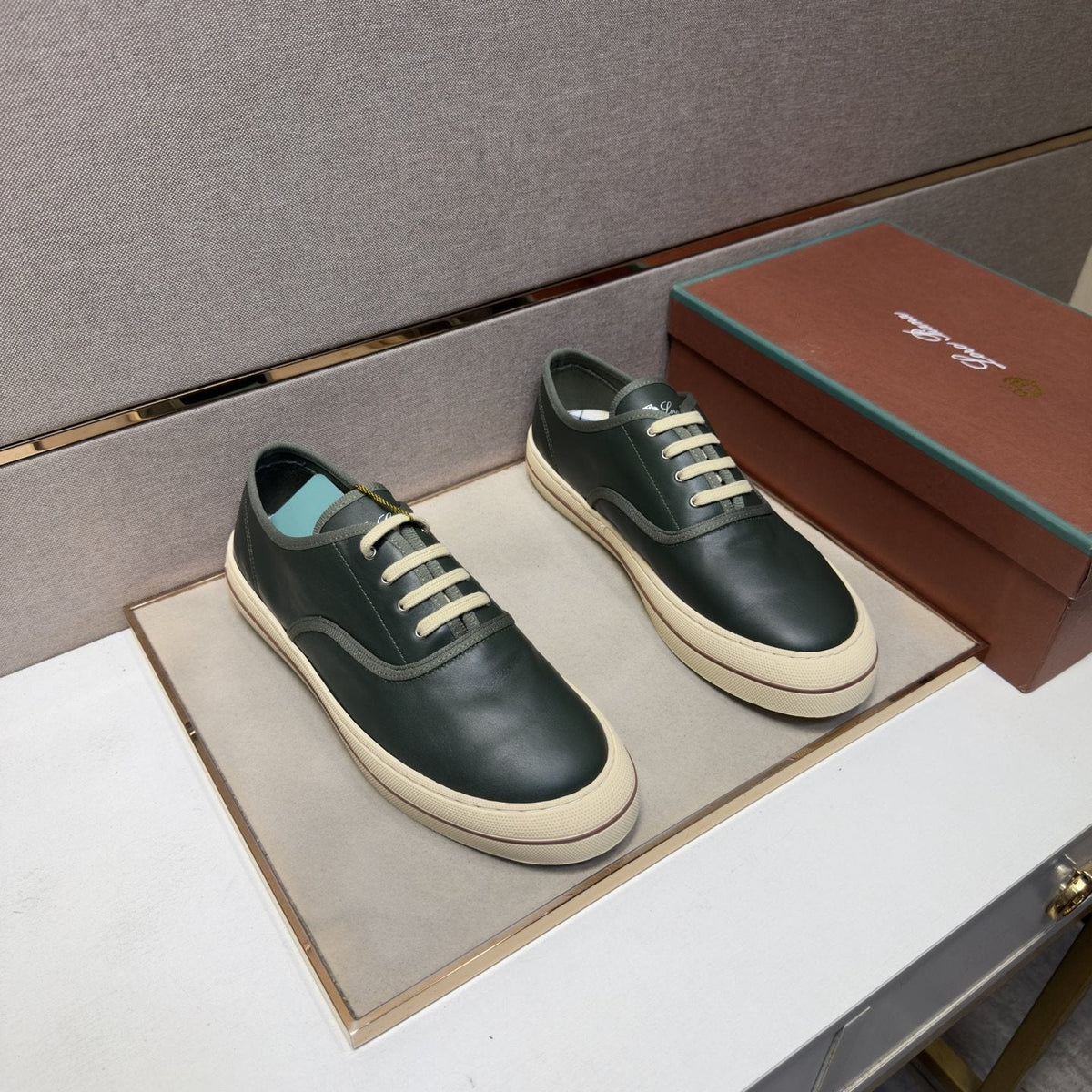 Men's Low-Top Lace-Up Sneakers — front