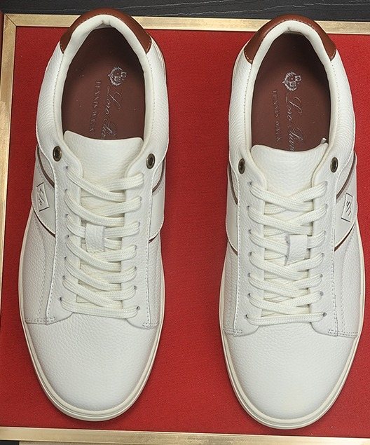 Loro Piana Textured Low-Top Sneakers — front