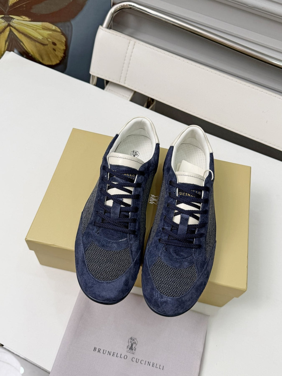 Brunello Cucinelli Low-Top Lace-Up Sneakers — front
