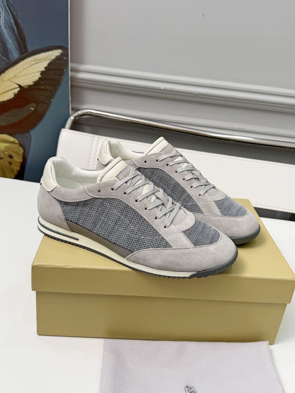 Brunello Cucinelli Low-Top Lace-Up Sneakers — front