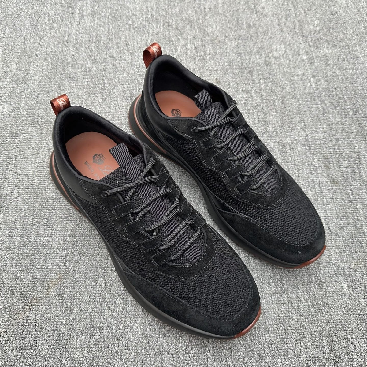 Loro Piana Mesh Low-Top Sneakers — front