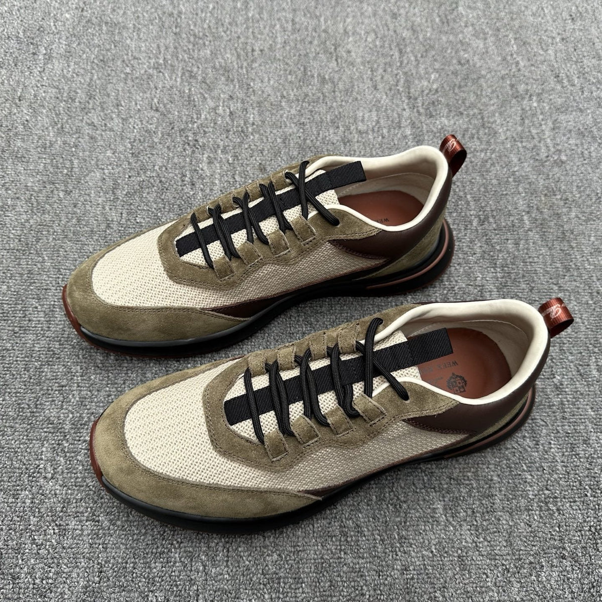 Loro Piana Mesh Low-Top Sneakers — front
