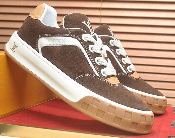 Louis Vuitton Paneled Low-Top Sneakers — front
