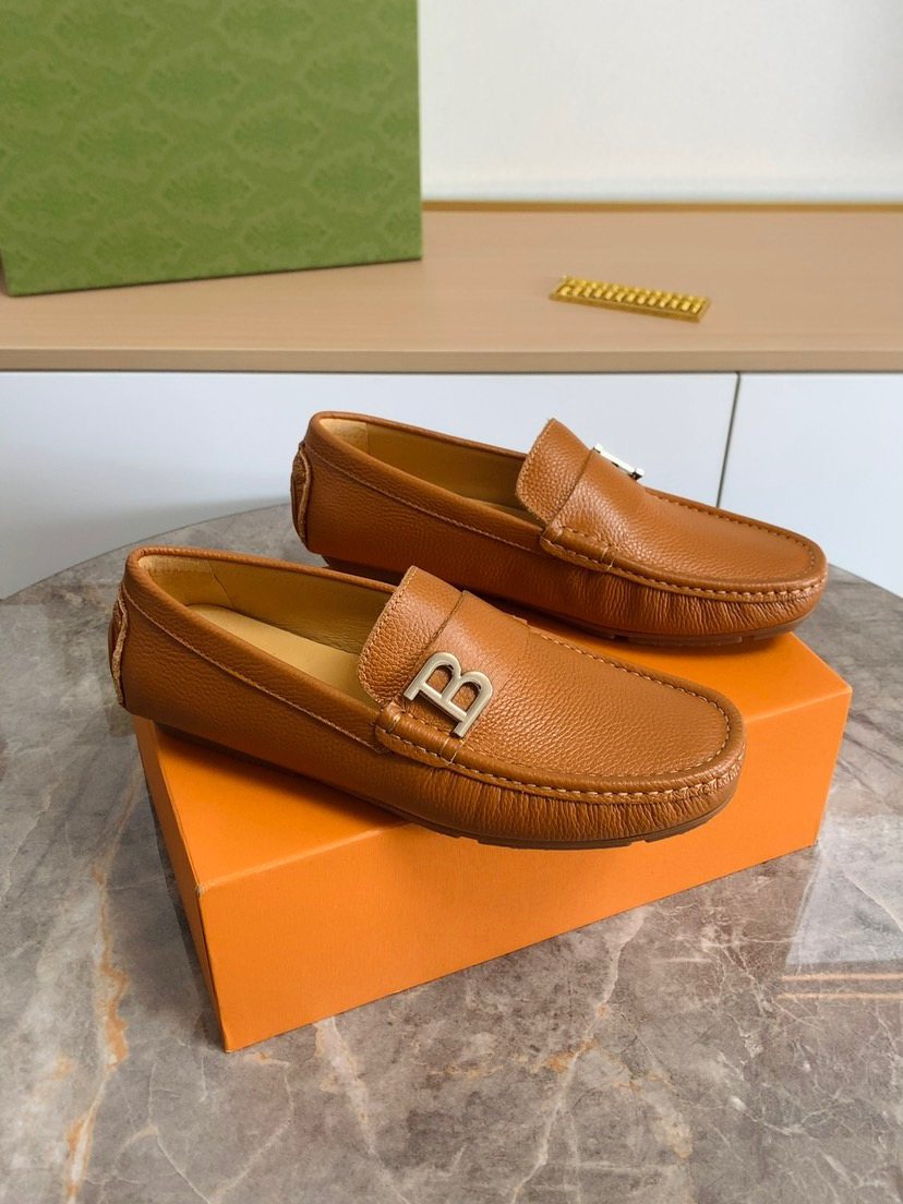 Men's Metal-Accent Loafers — front