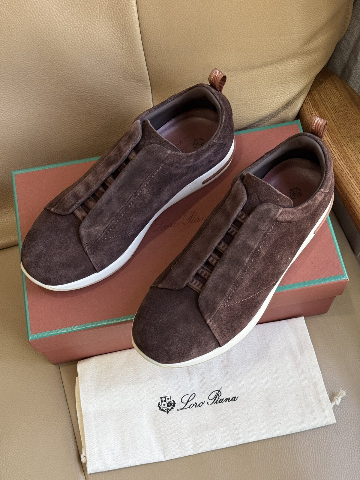 Loro Piana Slip-On Sneakers — front