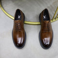Louis Vuitton Brown Lace-Up Dress Shoes — hero