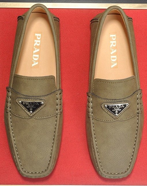 PRADA Stitched Driving Loafers — hero
