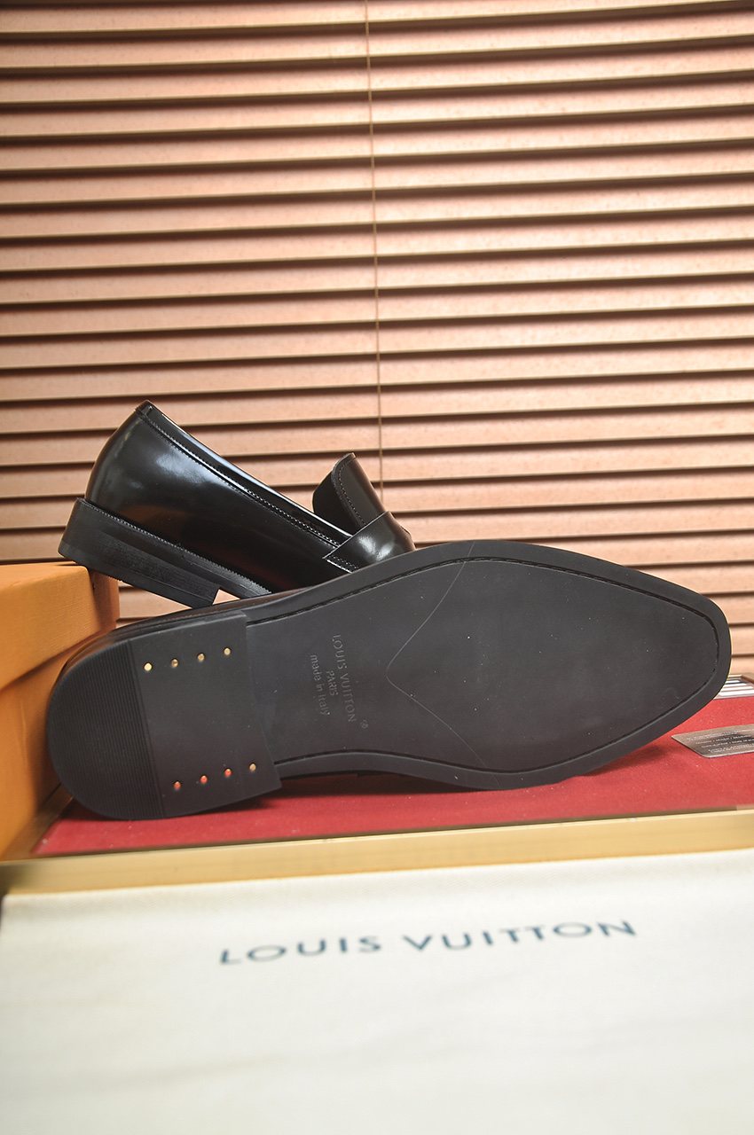 Louis Vuitton Checkered Buckle Loafers — side