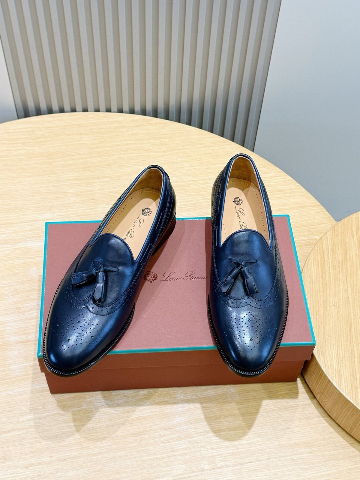 Loro Piana Suede Tassel Loafers — front