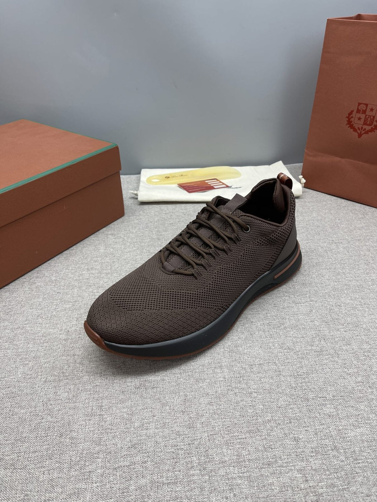 Loro Piana Tennis Walk Low-Top Sneakers — front