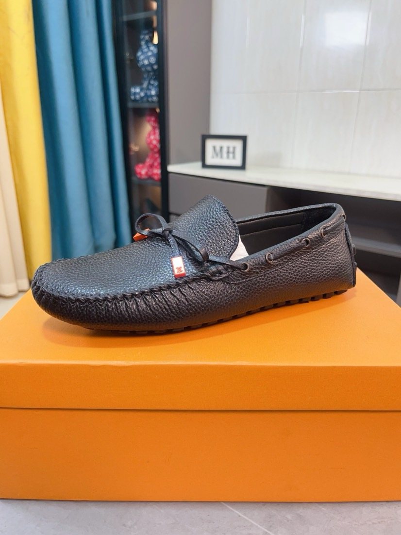 Louis Vuitton Lace-Tie Driving Moccasins — front