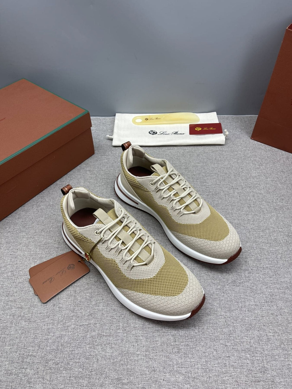 Loro Piana Tennis Walk Low-Top Sneakers — front