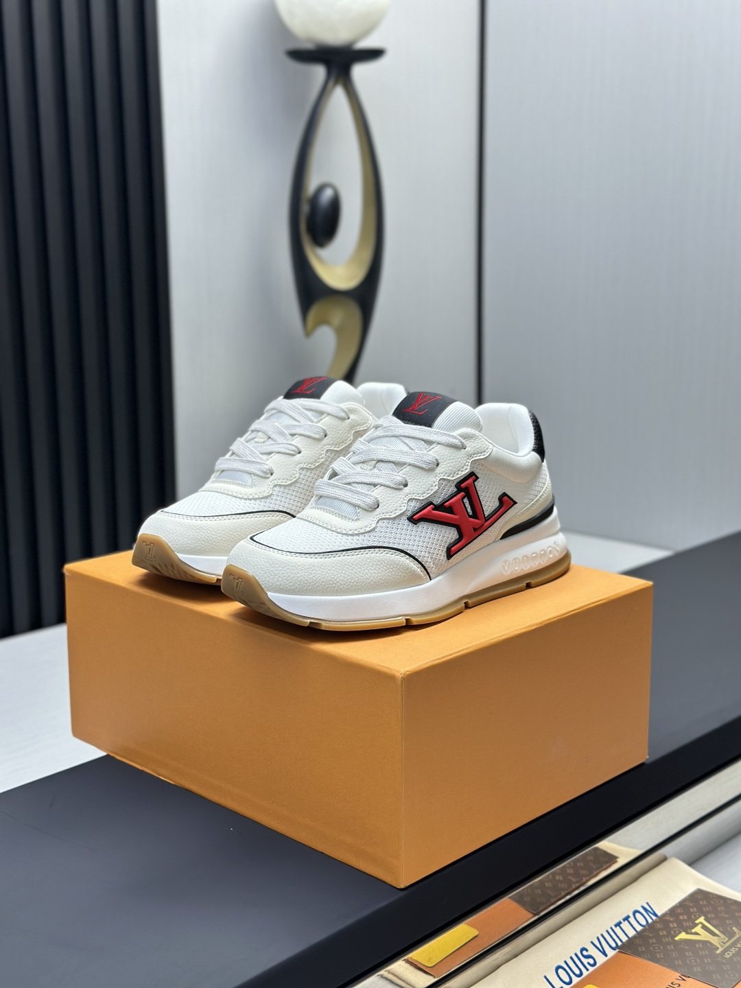 Louis Vuitton Low-Top Lace-Up Sneakers — front