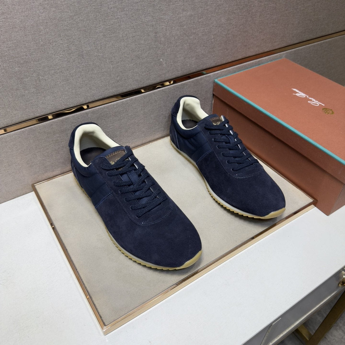 Low-Top Lace-Up Sneakers — front
