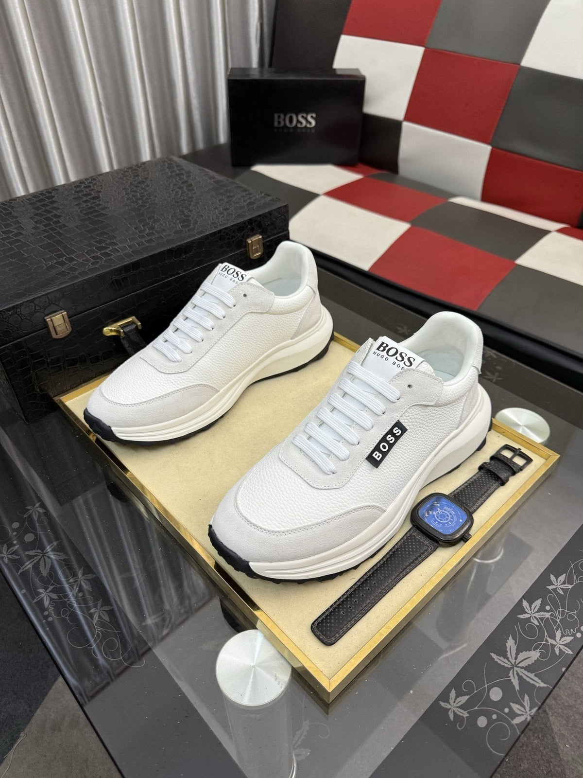 BOSS Panel Low-Top Sneakers — hero