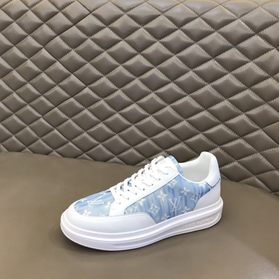 Louis Vuitton Monogram Panel Low-Top Sneakers — front
