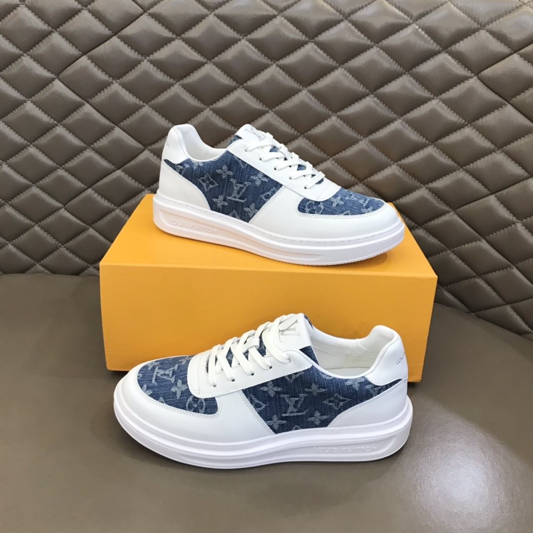 Louis Vuitton Monogram Panel Low-Top Sneakers — front