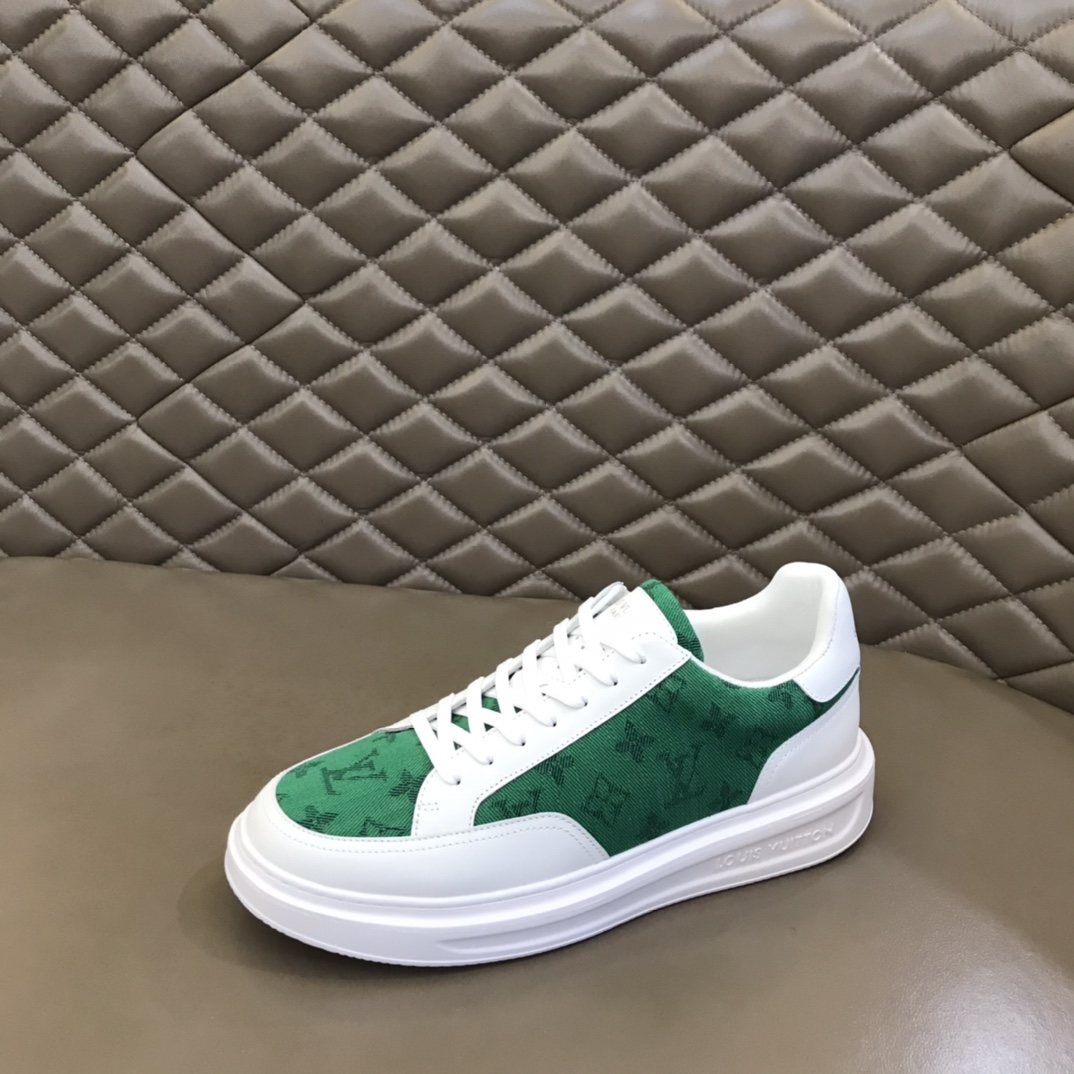 Louis Vuitton Monogram Panel Low-Top Sneakers — front