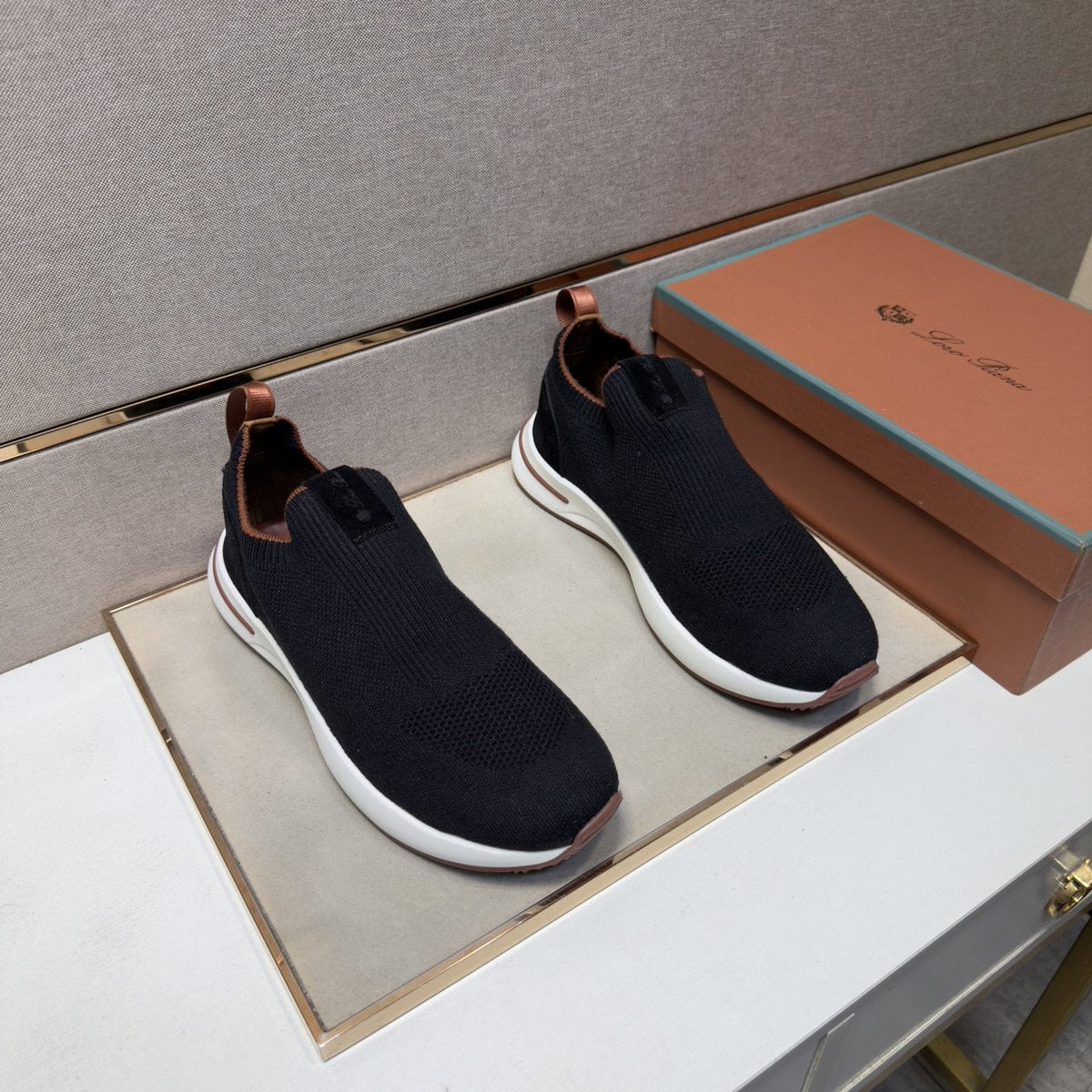 Men’s Textured Slip-On Sneakers — front