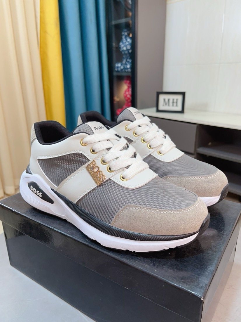 BOSS Low-Top Lace-Up Sneakers — front