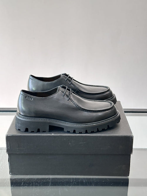 BOSS Suede Lug Sole Derby Shoes — front
