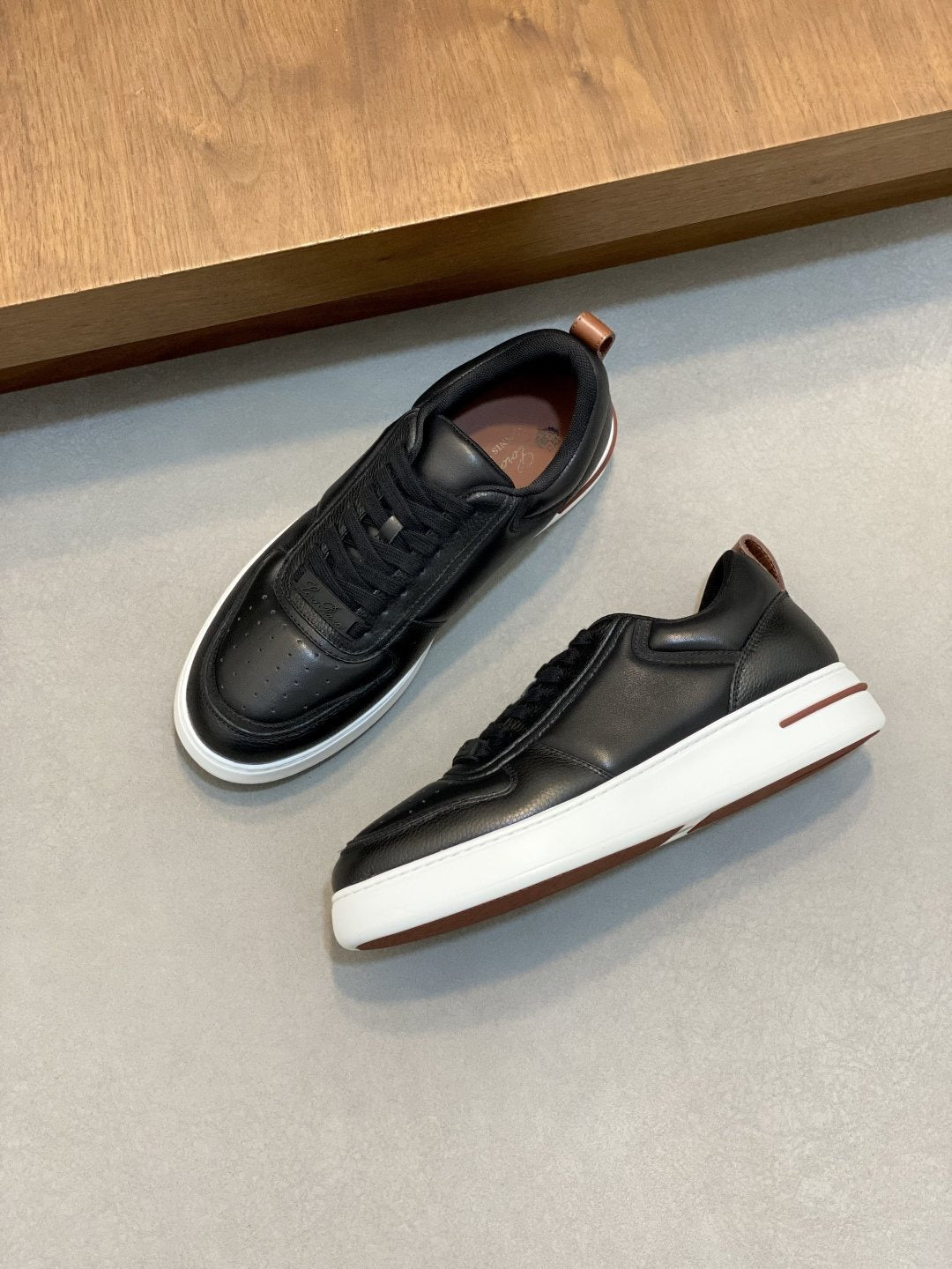 Loro Piana Tennis Walk Low-Top Sneakers — front