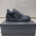 Philipp Plein Textured Logo High-Top Sneakers — hero