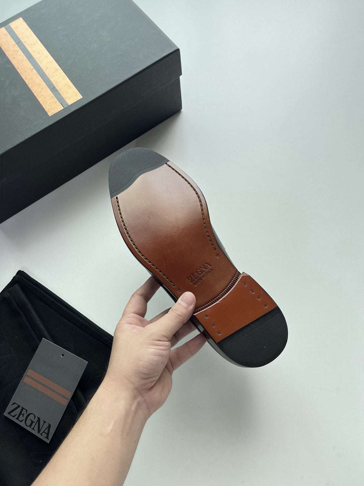 ZEGNA Tassel Loafers — back