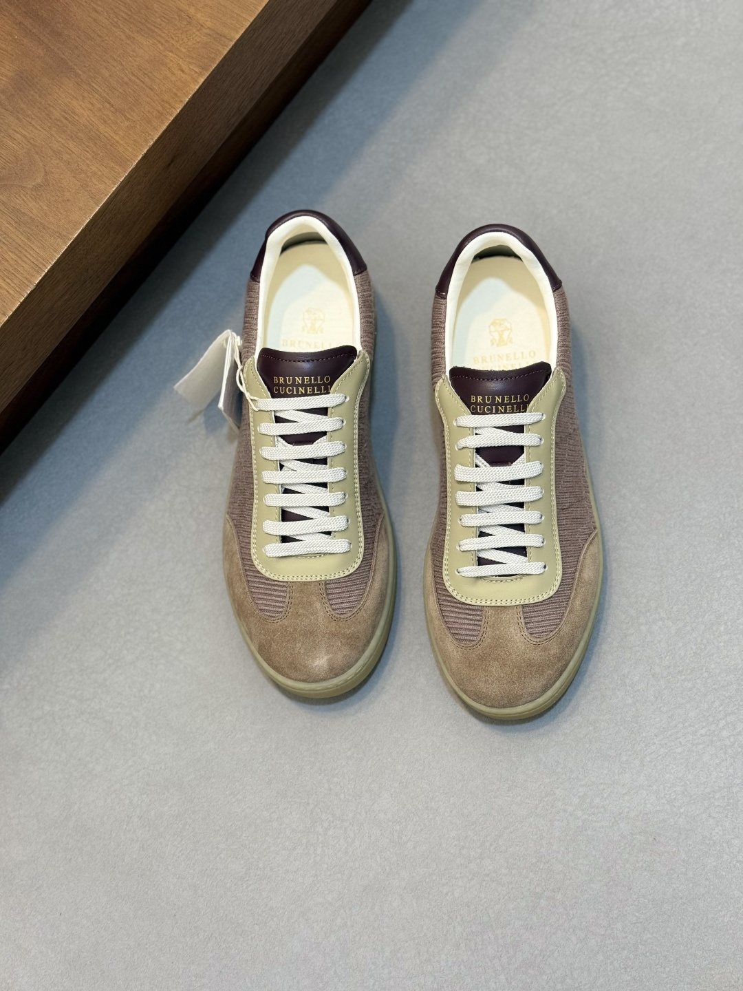 Brunello Cucinelli Low-Top Suede Sneakers — front