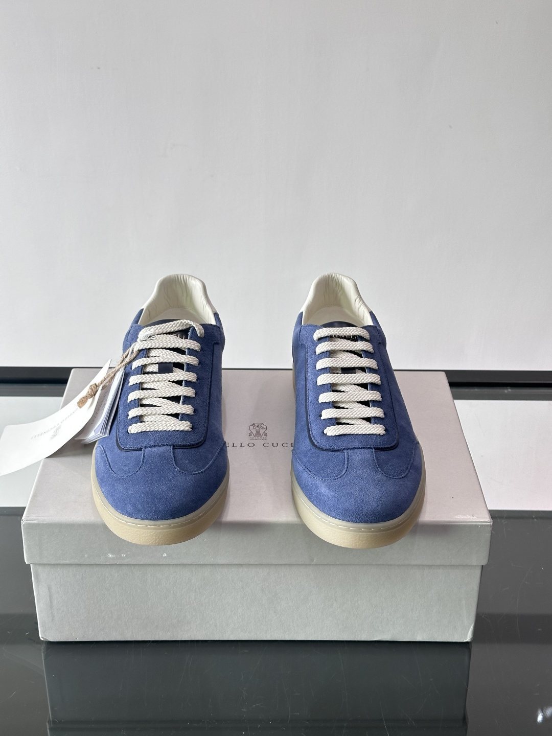 Brunello Cucinelli Lace-Up Low-Top Sneakers — front