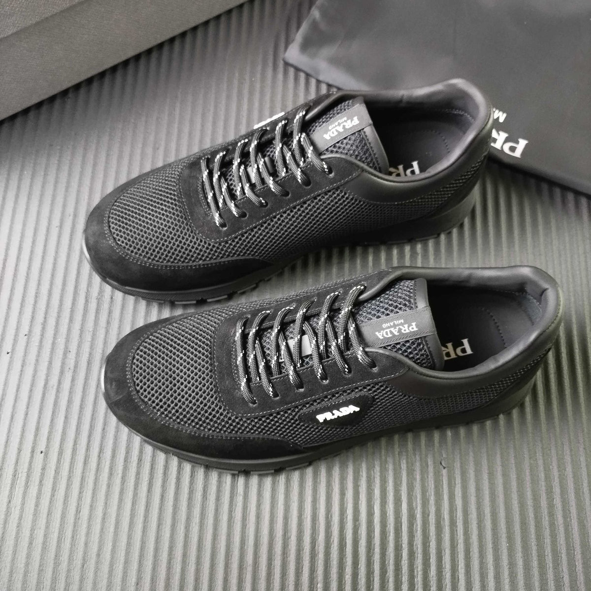 Prada Mesh Low-Top Sneakers — front