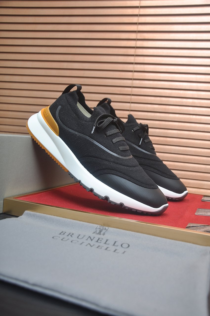 Brunello Cucinelli Low-Top Suede Sneakers — front