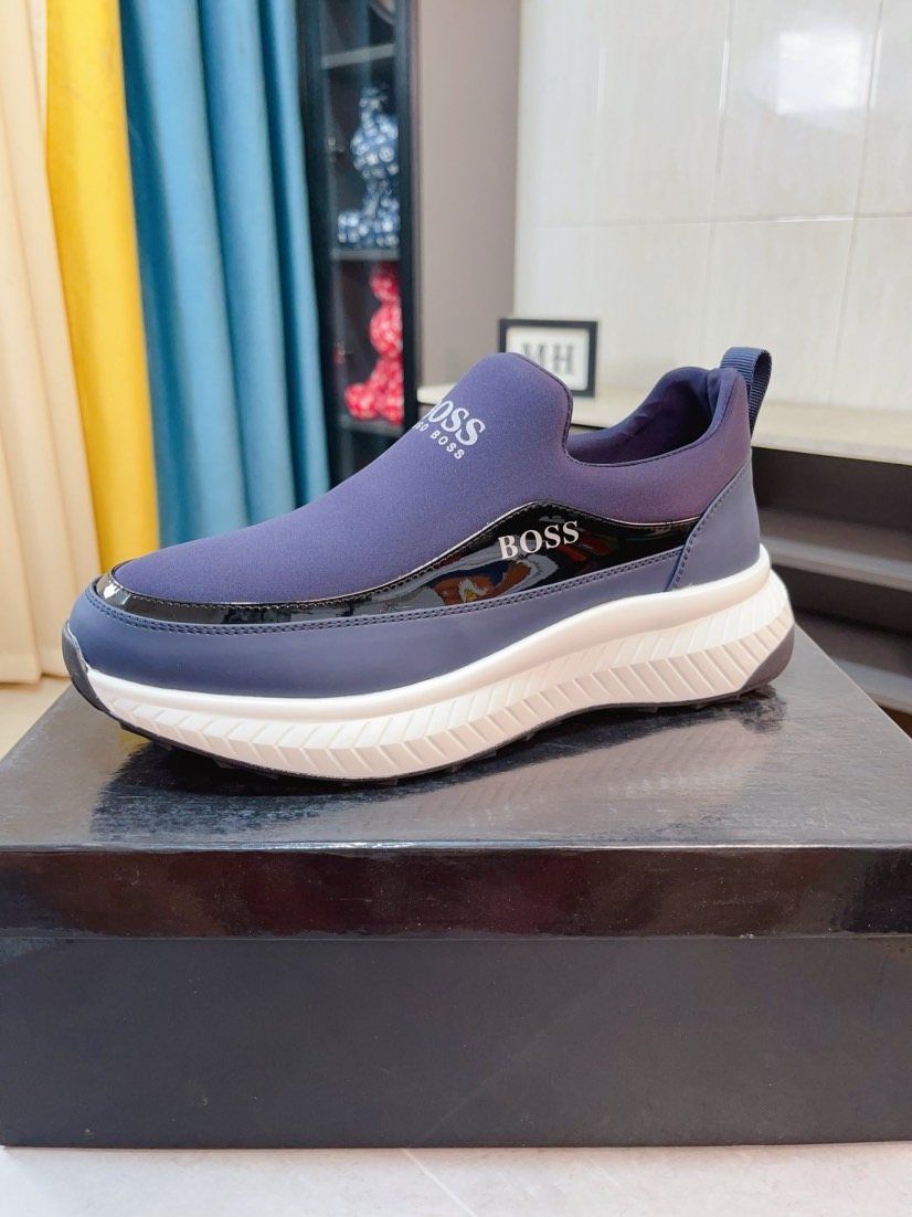 Hugo Boss Contrast Side Slip-On Sneakers — front