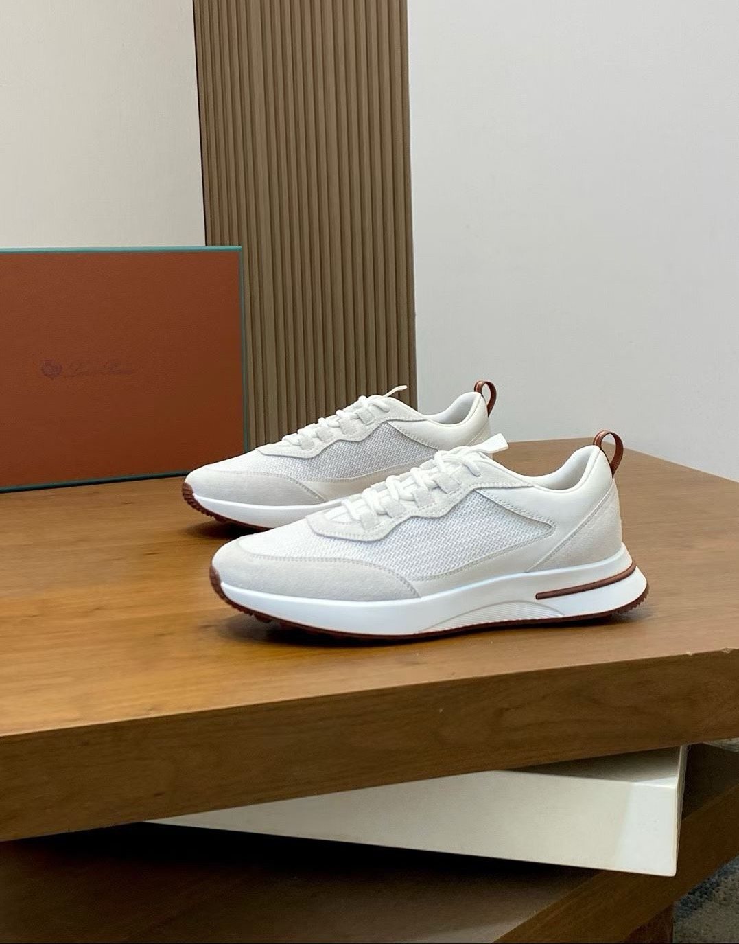 Loro Piana Low-Top Lace-Up Sneakers — front